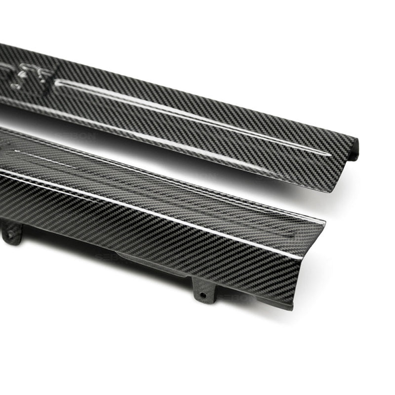 Seibon DS0910NSGTR FITS 09-10 Nissan GTR R35 OEM Style Carbon Fiber Door Sills (Pair)