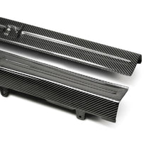 Load image into Gallery viewer, Seibon DS0910NSGTR FITS 09-10 Nissan GTR R35 OEM Style Carbon Fiber Door Sills (Pair)