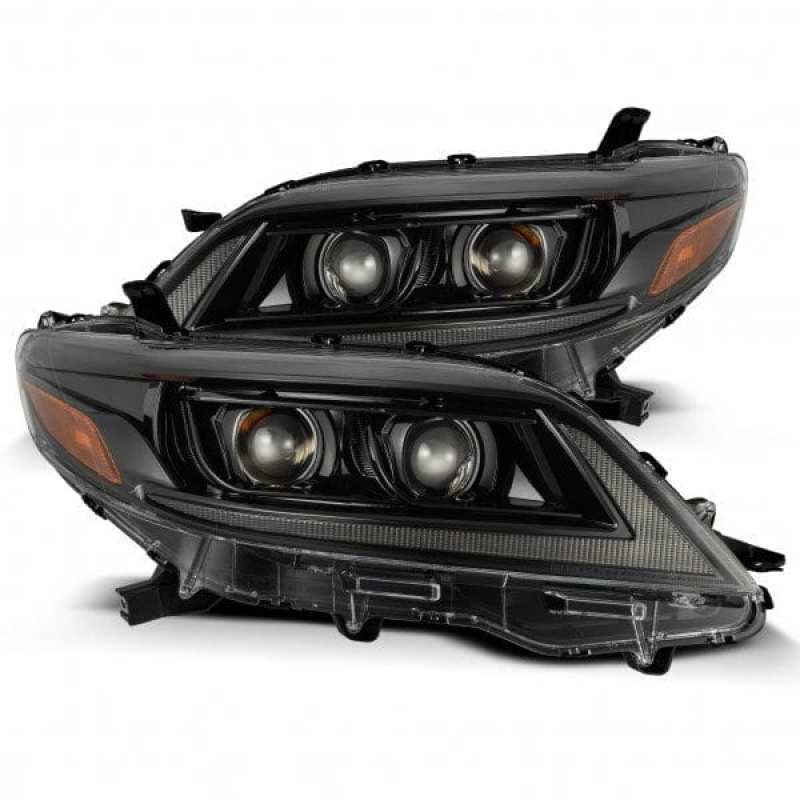 AlphaRex 880763 FITS 11-21 Toyota Sienna PRO-Series Proj Headlights Plank Style Alpha Black w/Seq Signal/DRL