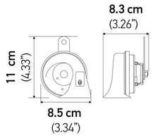 Load image into Gallery viewer, Hella 7424801 - Twin Trumpet Horn Kit 12V 400/500Hz (007424804 = 00)