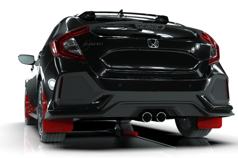 Rally Armor MF51-UR-RD/BLK FITS: 17-19 Honda Civic Sport Touring Red UR Mud Flap w/ Black Logo