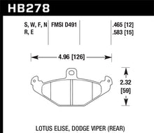 Load image into Gallery viewer, Hawk 05 Lotus Elise HP+ Street Rear Brake Pads - free shipping - Fastmodz