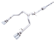 Load image into Gallery viewer, AWE Tuning 3015-42201 FITS 4th Gen GM 1500 5.3L 0FG Catback Split Rear Exit (w/ Bumper Cutouts) - Quad Chrome Tips