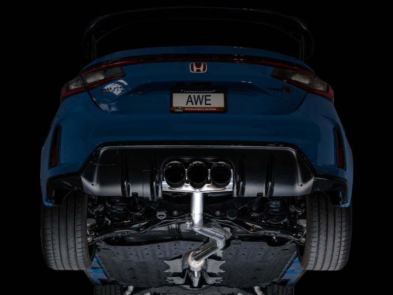 AWE Tuning 3020-53287 FITS 2023 Honda Civic Type R FL5 Track Edition Exhaust w/ Triple Diamond Black Tips