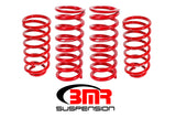 BMR Suspension SP027R - BMR 79-04 Fox Mustang Lowering Spring Kit (Set Of 4) Red