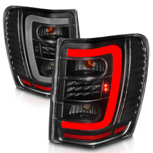 Load image into Gallery viewer, ANZO 311394 FITS 1999-2004 Jeep Grand Cherokee LED Tail Lights w/ Light Bar Black Housing Clear Lens