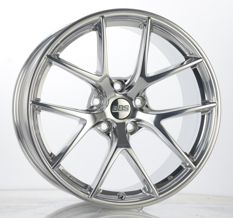 BBS CI0801CP - CI-R 20x11.5 5x120 ET52 Ceramic Polished Rim Protector Wheel -82mm PFS/Clip Required