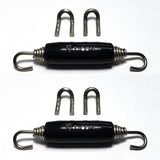 Ticon 108-00212-1101 - Industries Black Silicone Titanium Spring Tab and Spring Kit (4 Tabs/2 Springs) 2 Pack