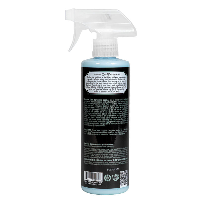 Chemical Guys SPI_103_16 - Sprayable Leather Cleaner & Conditioner In One16oz