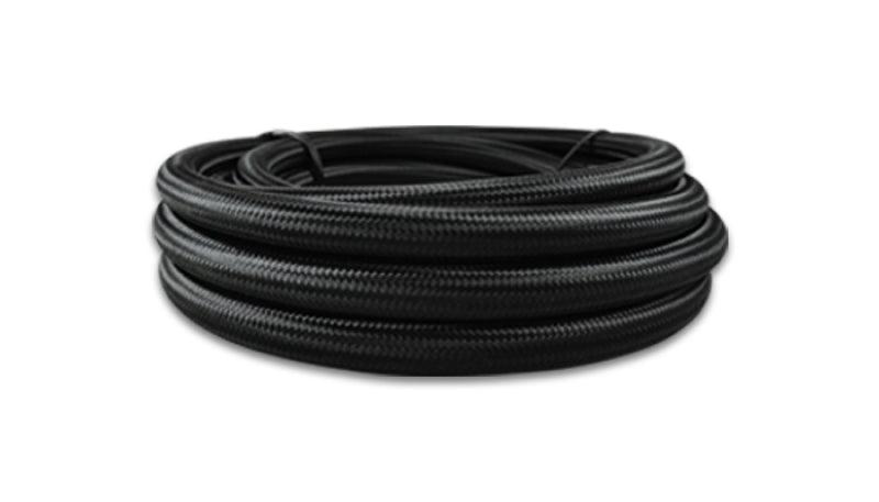 Vibrant 11966 FITS -6 AN Black Nylon Braided Flex Hose (10 foot roll)