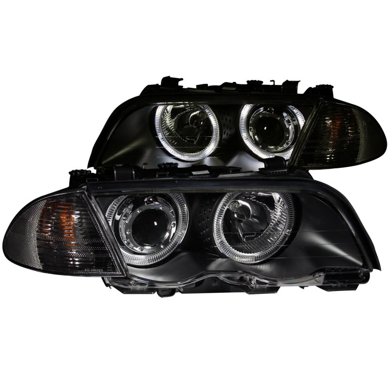 ANZO 121261 -  FITS: 1999-2001 BMW 3 Series E46 Projector Headlights w/ Halo Black (CCFL)