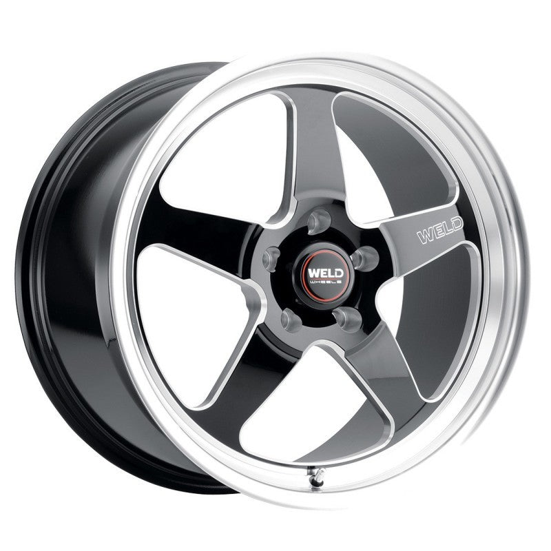 Weld S1558C067N23 - S155 18x5 Ventura Drag 5x114.3 ET-23 BS2.1 Gloss BLK MIL DIA 78.1