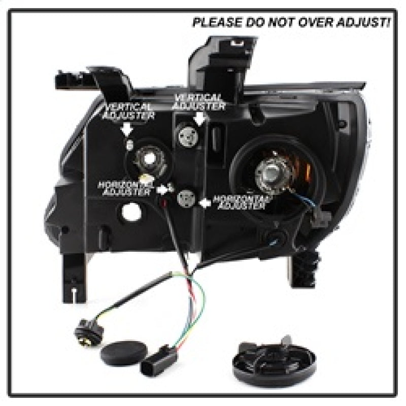 SPYDER 5085283 - Spyder 15-17 Chevy Colorado Projector HeadlightsLight Bar LEDBlack (PRO-YD-CCO15-LBDRL-BK)