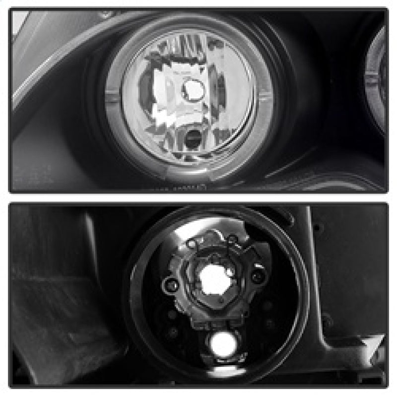 SPYDER 5042415 - Spyder BMW E46 3-Series 02-05 4DR Projector Headlights 1PC LED Halo Blk PRO-YD-BMWE4602-4D-AM-BK