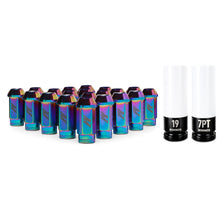 Load image into Gallery viewer, Mishimoto MMLG-15-20LNC - Aluminum Locking Lug Nuts M12x1.5 20pc Set Neo Chrome