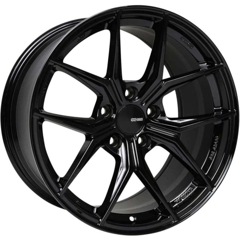 Enkei 529-295-1240BK - TSR-X 20x9.5 40mm Offset 5x120 BP 72.6 CB Gloss Black Wheel