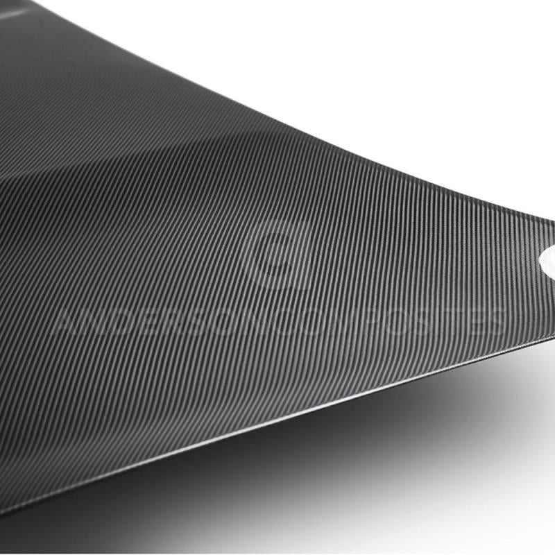 Anderson Composites AC-HD15FDMU350-OE-DS FITS 2015-2017 Ford Mustang Shelby GT350 Double Sided Carbon Fiber Hood