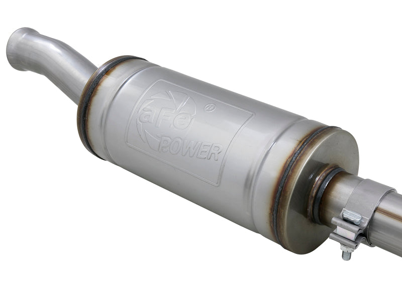 aFe 49-48075-P FITS MACH Force-Xp 2.5in 409SS Axle-Back Hi-Tuck Exh Sys w/ Pol Tip 18-20 Jeep Wrangler (JL) V6 3.6L