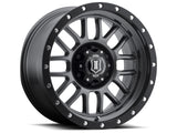 ICON 1217858347GM - Alpha 17x8.5 6x5.5 0mm Offset 4.75in BS 106.1mm Bore Gun Metal Wheel