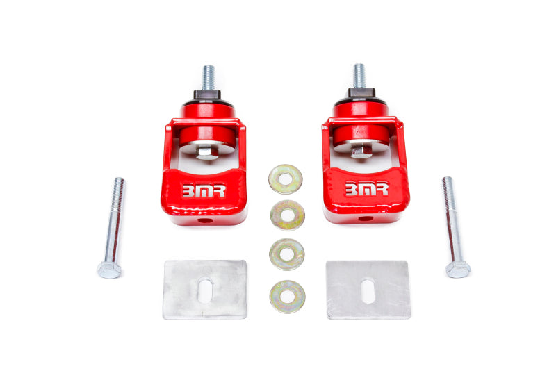 BMR Suspension MM004R - BMR 10-15 5th Gen Camaro Motor Mount Kit (Polyurethane) Red