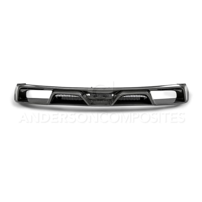 Anderson Composites AC-RL15FDMU-GR FITS 15-16 Ford Mustang R-Style Carbon Fiber Rear Valance (for Quad Tip Exhaust)