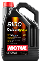 Load image into Gallery viewer, Motul 109762 FITS 5L Synthetic Engine Oil 8100 X-CLEAN Gen 2 5W40Case of 4