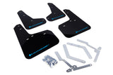 Rally Armor MF27-UR-BLK/NB FITS: 13-16 Ford Focus ST /16-17 Focus RS UR Black Mud Flap with Nitrous Blue Logo