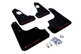 Rally Armor MF10-UR-BLK/RD FITS: 2008+ Mitsubishi EVO X UR Black Mud Flap w/ Red Logo