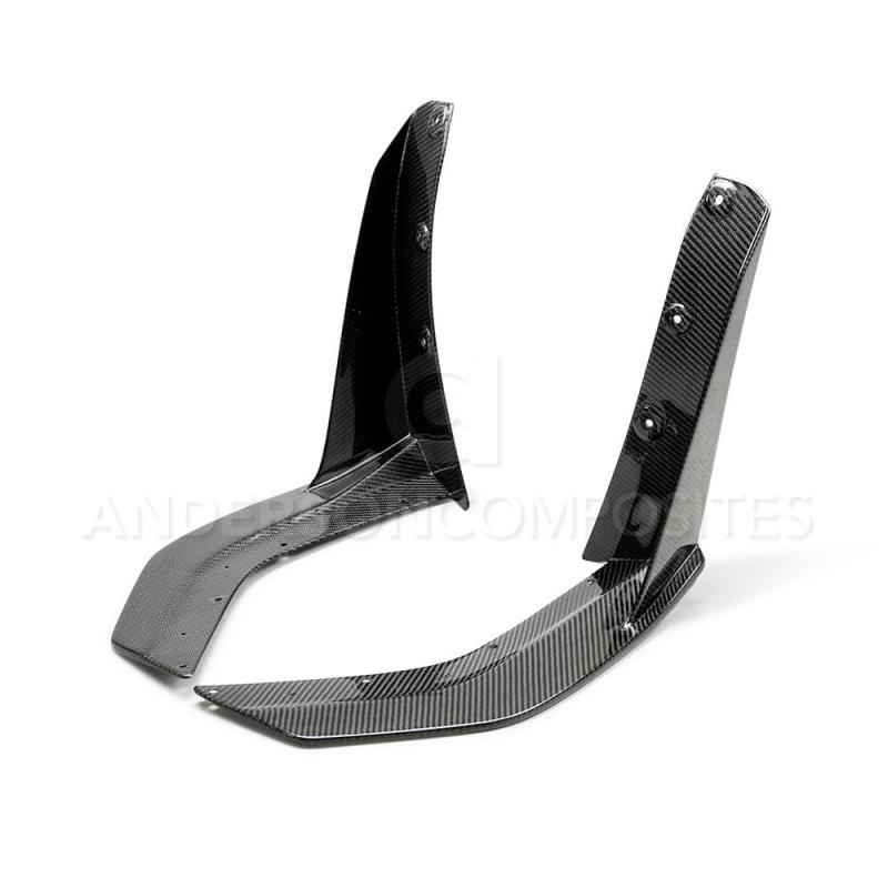 Anderson Composites AC-FBC20FDMU500 FITS 2020 Ford Mustang/Shelby GT500 Carbon Fiber Front Splitter Wickers