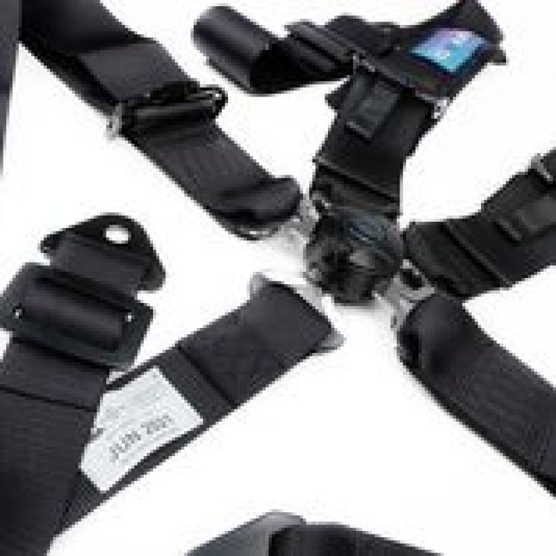 NRG SBH-B6PCBK - 5PT 3in. Seat Belt Harness / Cam Lock Black