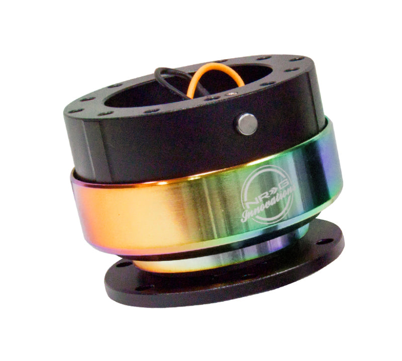 NRG SRK-200BK-MC - Quick Release Gen 2.0 Black Body / Neochrome Ring