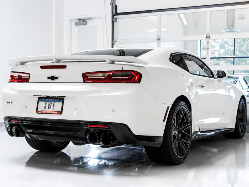 AWE Tuning 3020-43076 FITS 16-19 Chevy Camaro SS Non-Res Cat-Back Exhaust -Touring Edition (Quad Diamond Black Tips)