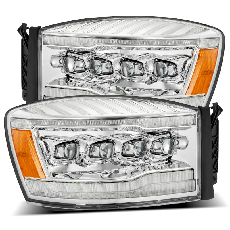 AlphaRex 880537 - 06-08 Dodge Ram 1500HD NOVA LED Proj Headlights Plank Style Blk w/Seq Signal/DRL/Amber LED