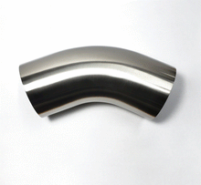 Load image into Gallery viewer, Stainless Bros 601-07626-4150 - 3in Diameter 1.5D / 4.5in CLR 45 Degree Bend Leg Mandrel Bend