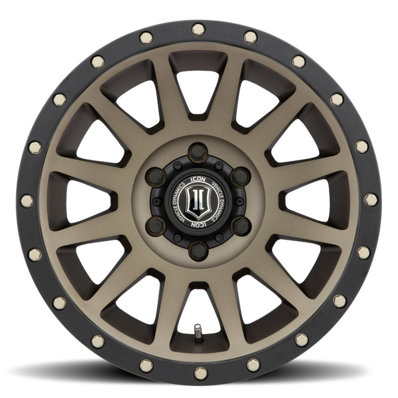 ICON Compression 17x8.5 6x5.5 0mm Offset 4.75in BS 106.1mm Bore Bronze Wheel - free shipping - Fastmodz