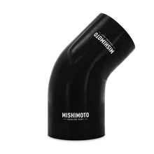 Load image into Gallery viewer, Mishimoto MMCP-R45-30375BK - Silicone Reducer Coupler 45 Degree 3in to 3.75inBlack