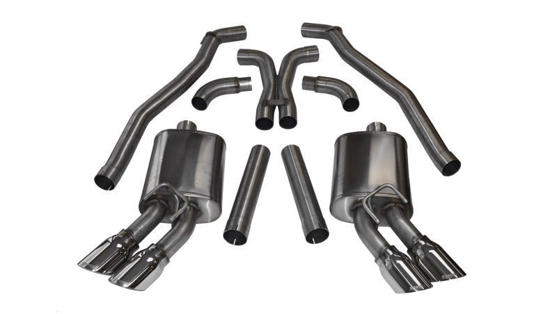 CORSA Performance 14971 FITS Corsa 12-13 Chevrolet Camaro Coupe ZL1 6.2L V8 Polished Sport Cat-Back + XO Exhaust