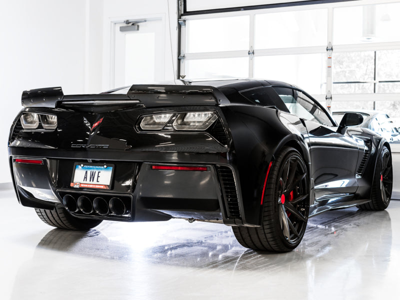 AWE Tuning 3020-43081 FITS 14-19 Chevy Corvette C7 Z06/ZR1 Track Edition Axle-Back Exhaust w/Black Tips