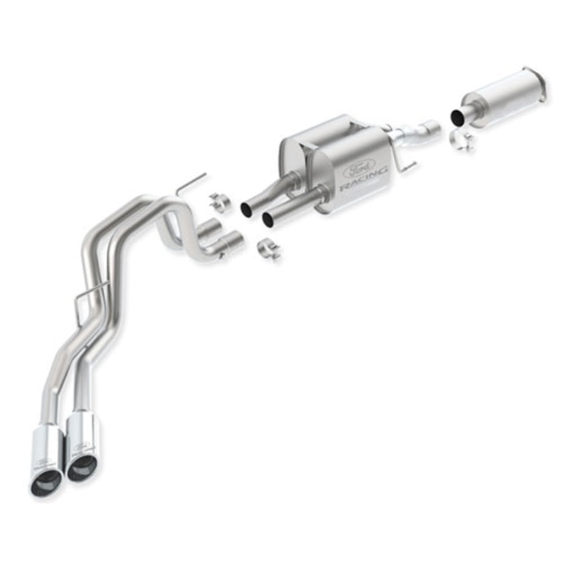 Ford Racing M-5200-F15R145C - 2011-2014 F-150 SVT Raptor 6.2L Cat-Back Touring Exhaust System 145-inch WB