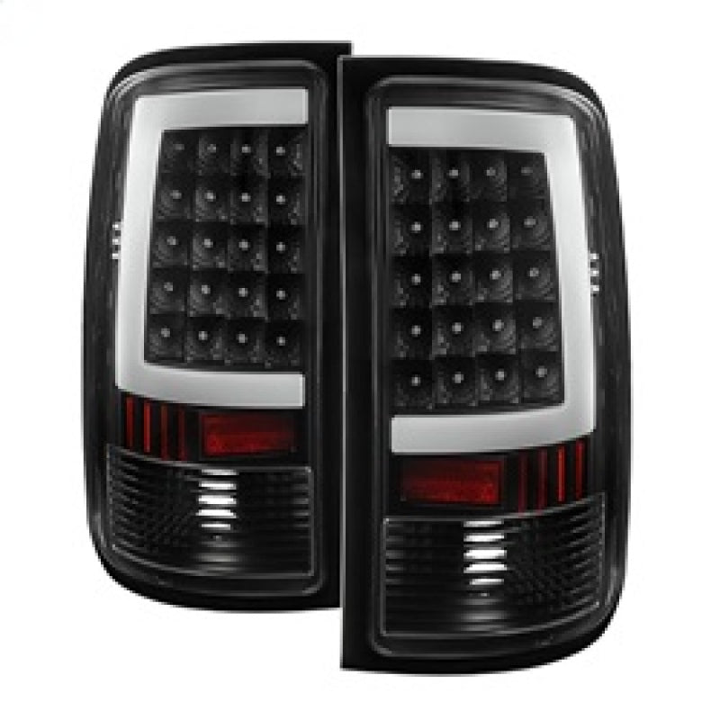 SPYDER 5081551 - Xtune GMC Sierra 07-13 LED Tail Lights Black ALT-ON-GS07-G2-LED-BK