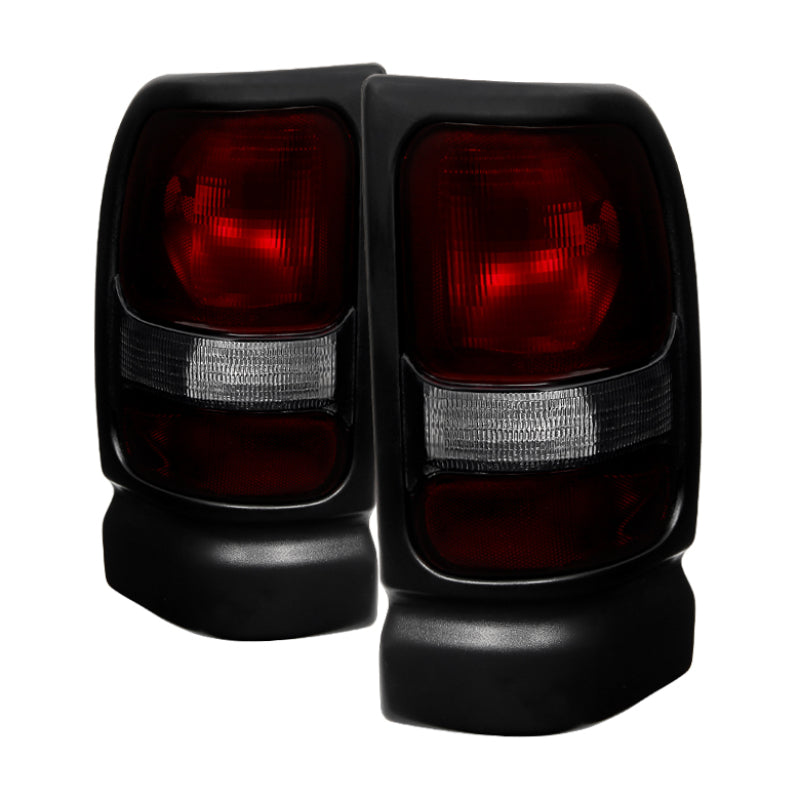 SPYDER 9029813 - Xtune Dodge Ram 1500 94-01 (Not Sport Package) Tail Lights Red Smoked ALT-JH-DR94-OE-RSM