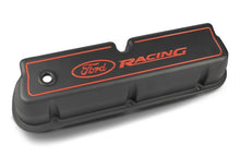 Load image into Gallery viewer, Ford Racing 302-003 FITS Logo Die-Cast Black Valve Covers