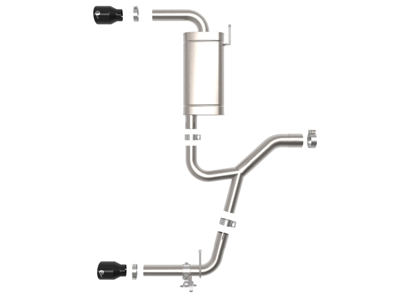 aFe 49-36349-B FITS MACHForce XP Exhausts Axle-Back 15-21 BMW X1 2.0L (t) (SS w/Black Tips)