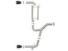 Load image into Gallery viewer, aFe 49-36349-B FITS MACHForce XP Exhausts Axle-Back 15-21 BMW X1 2.0L (t) (SS w/Black Tips)