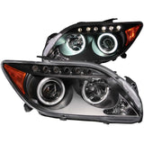 ANZO 121119 FITS: 2005-2010 Scion Tc Projector Headlights w/ Halo Black (CCFL)