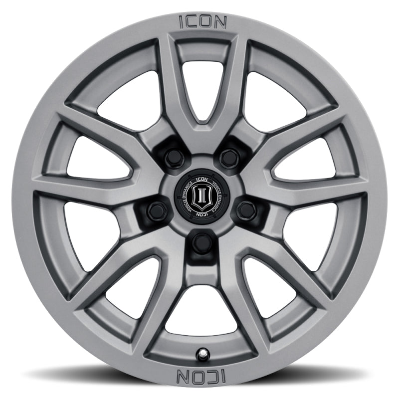 ICON 2617855557TT - Vector 5 17x8.5 5x150 25mm Offset 5.75in BS 110.1mm Bore Titanium Wheel