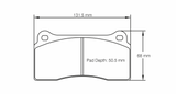 Pagid Racing 1287 RST1 Compound Brake Pads