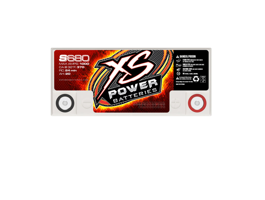 XS Power Batteries 12V AGM S Series Batteries - Automotive Terminals Included 1000 Max Amps