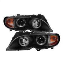 Load image into Gallery viewer, SPYDER 5042415 - Spyder BMW E46 3-Series 02-05 4DR Projector Headlights 1PC LED Halo Blk PRO-YD-BMWE4602-4D-AM-BK