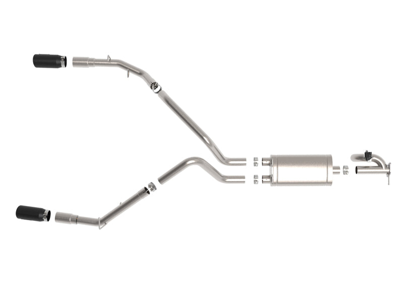 aFe 49-32081-B FITS Gemini XV 3in 304 SS Cat-Back Exhaust 19-21 Ram 1500 V8 5.7L Hemi w/ Black Tips